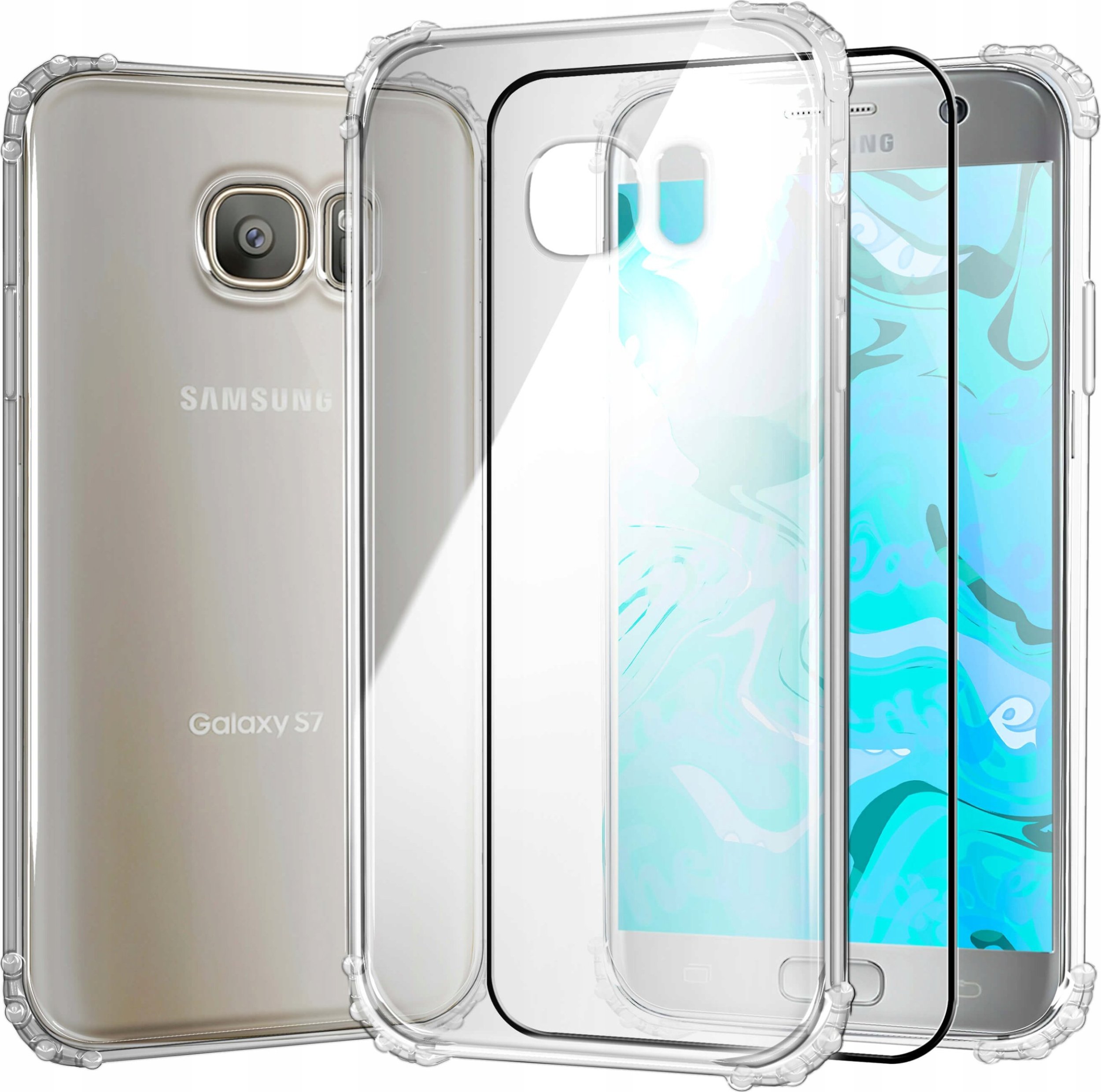 Hello Case ETUI PANCERNE DO SAMSUNG GALAXY S7 | CASE SILIKON GUMOWE ANTI SHOCK SZKŁO