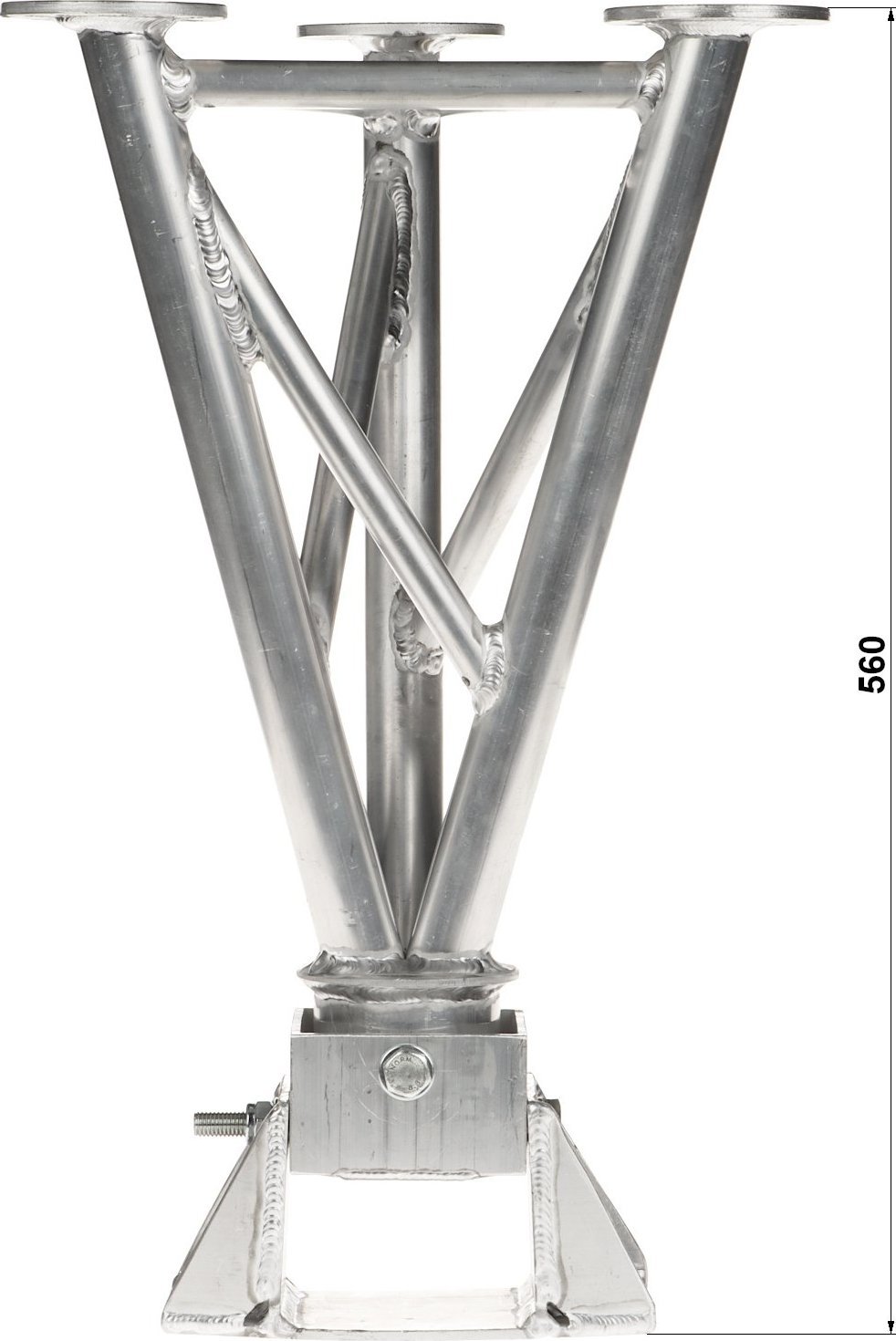 PODSTAWA PRZEGUBOWA DO MASZTÓW KRATOWYCH POSIADAJĄCYCH ODCIĄGI MK-1.5/POD-B