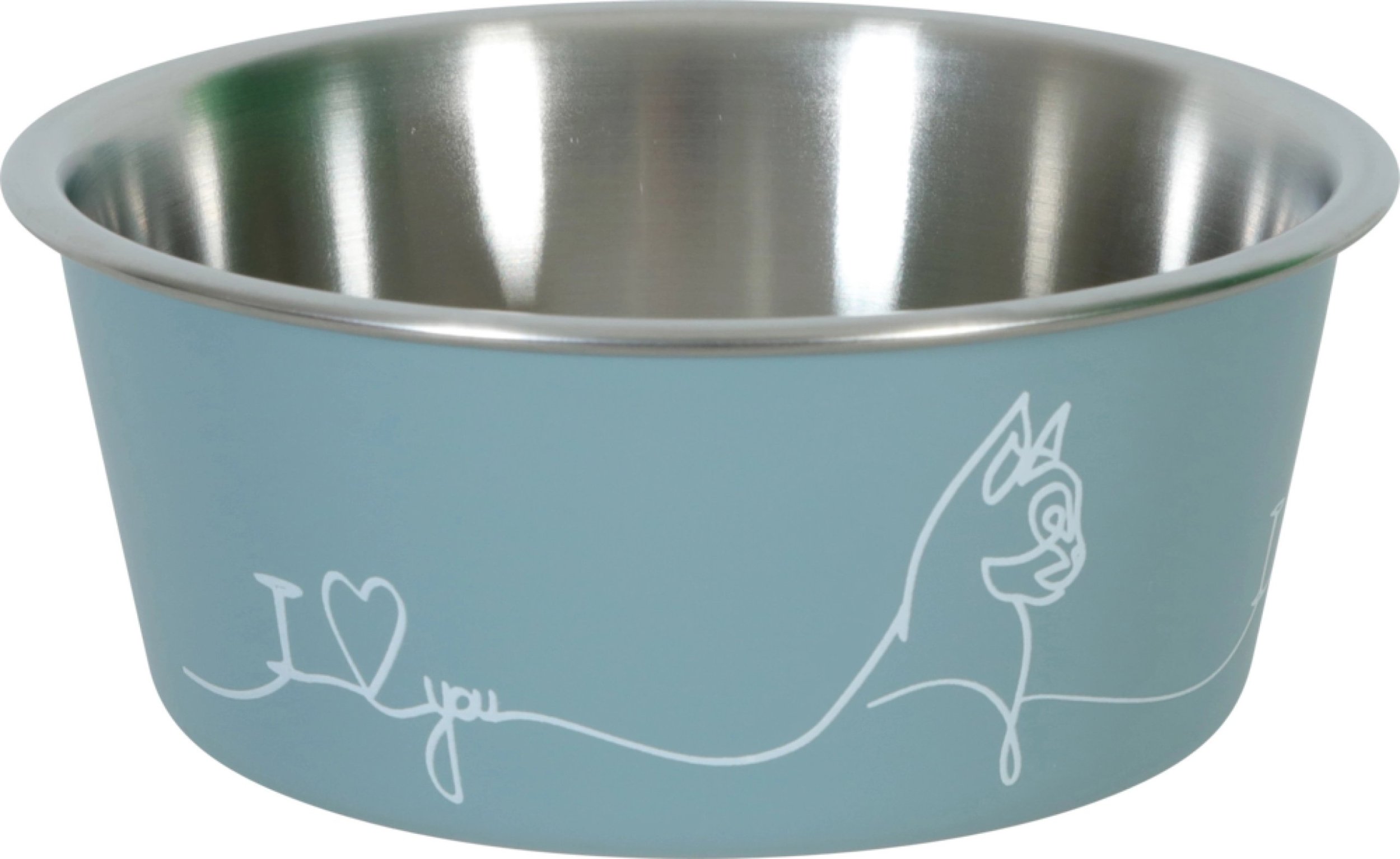 Zolux ZOLUX Miska antypoślizgowa dla kota LOVE kol. niebieski 400ML