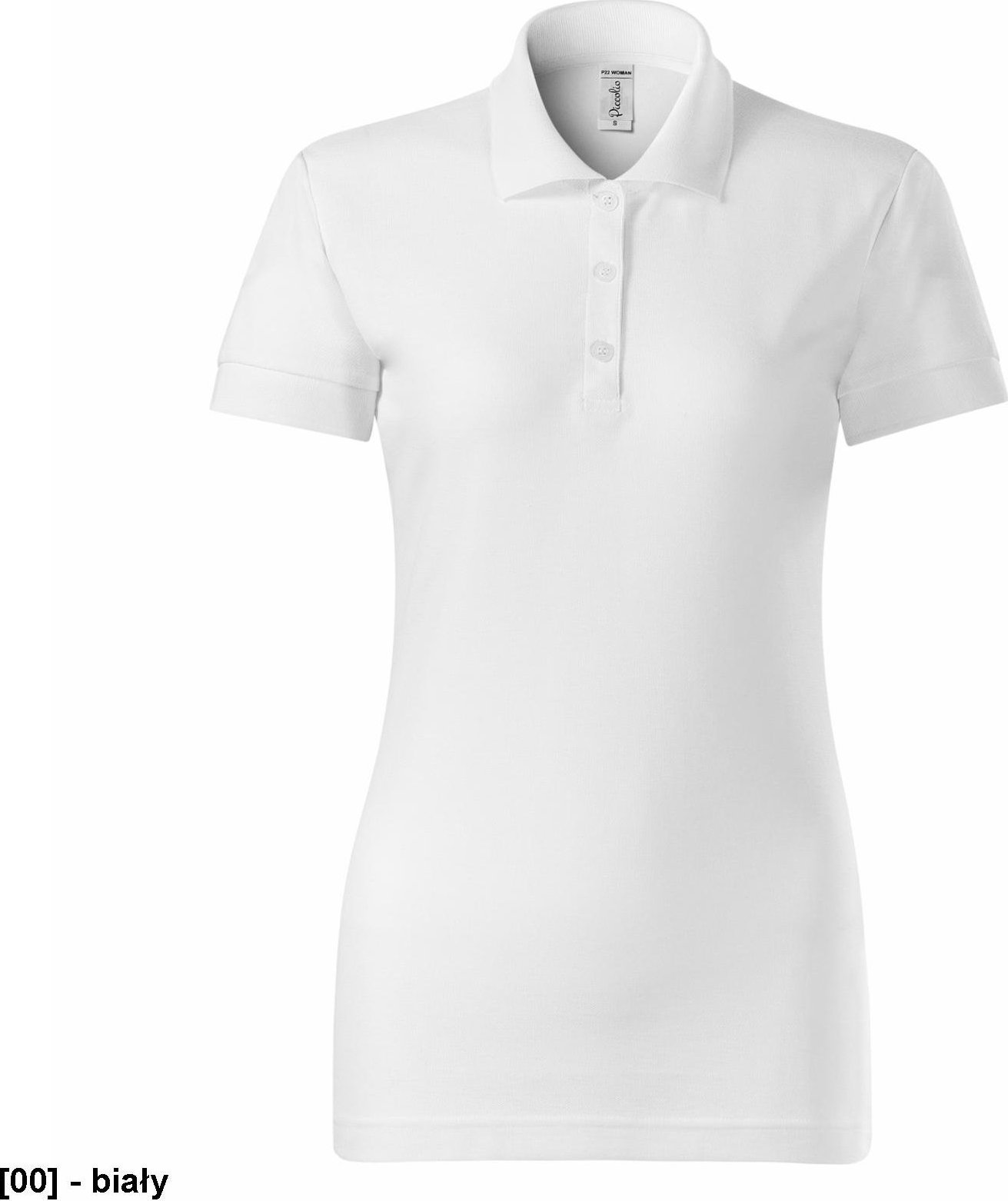 PICCOLIO Joy P22 - ADLER - Koszulka polo damska, 170 g/m, 35% poliester, 65% bawełna, - biały 2XL