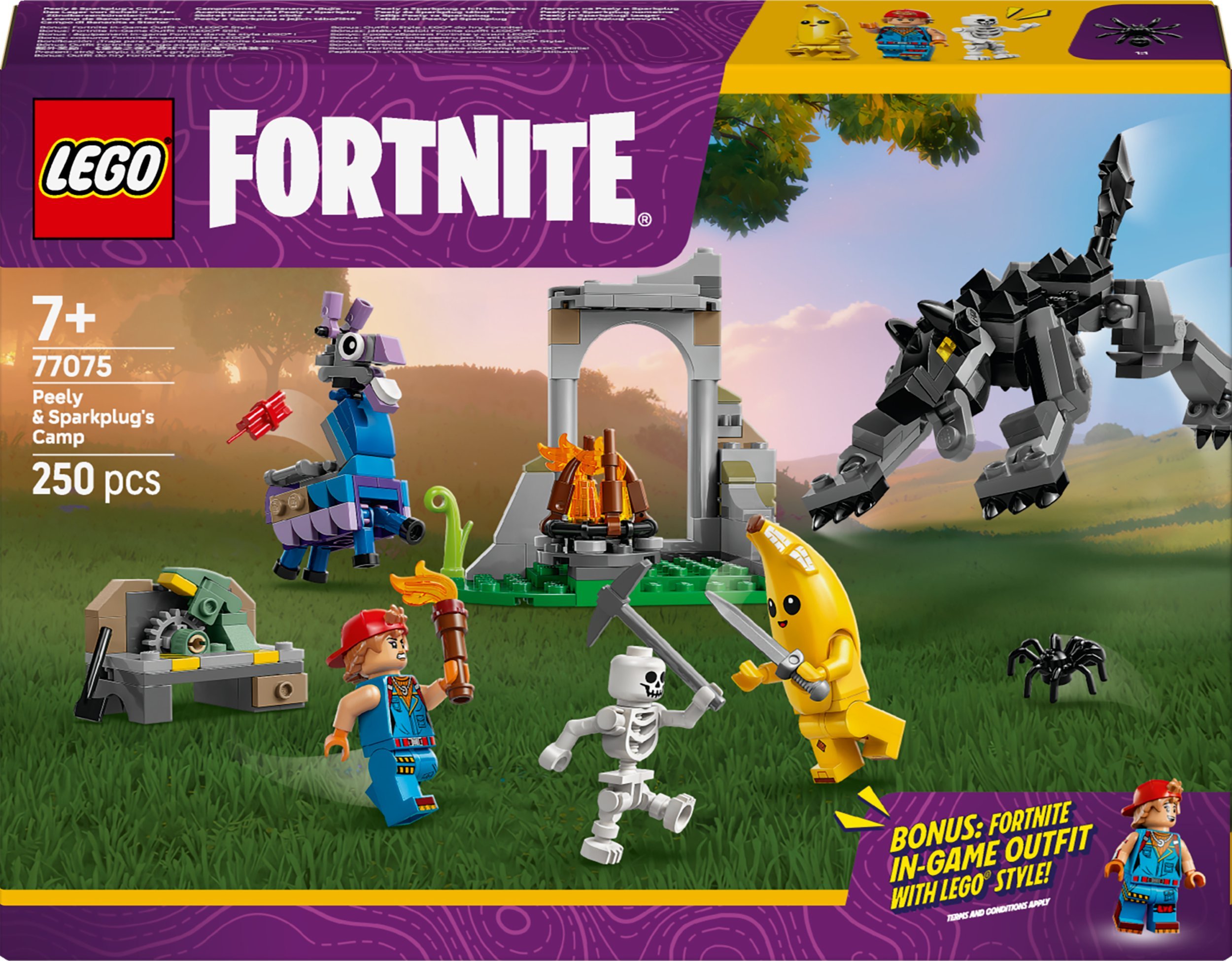 LEGO Fortnite Skórek i Iskra oraz obóz (77075)