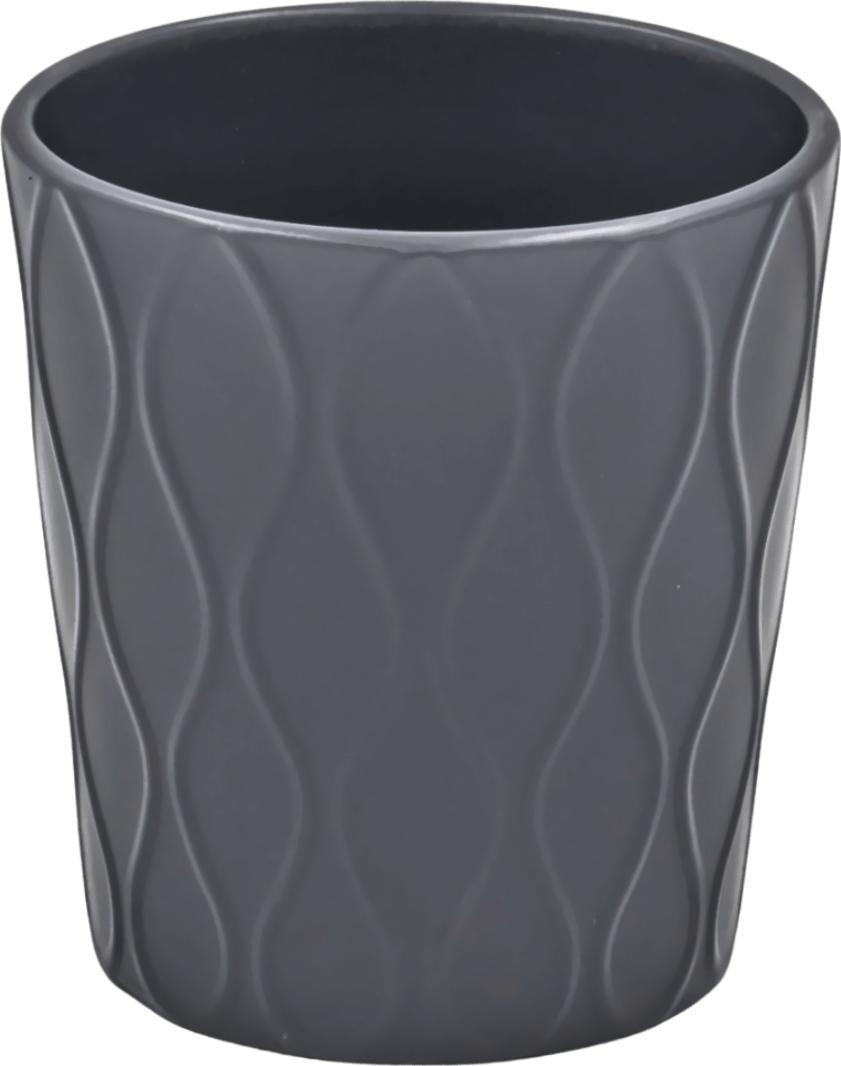 Tajemniczy ogród Osłonka ceramiczna ROTI ciemny szary, 13,5 cm