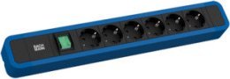 Listwa zasilająca Bachmann BACHMANN PRIMO 2 6xCEE7/3 1x switch 2.0m CEE7/7 RAL5010