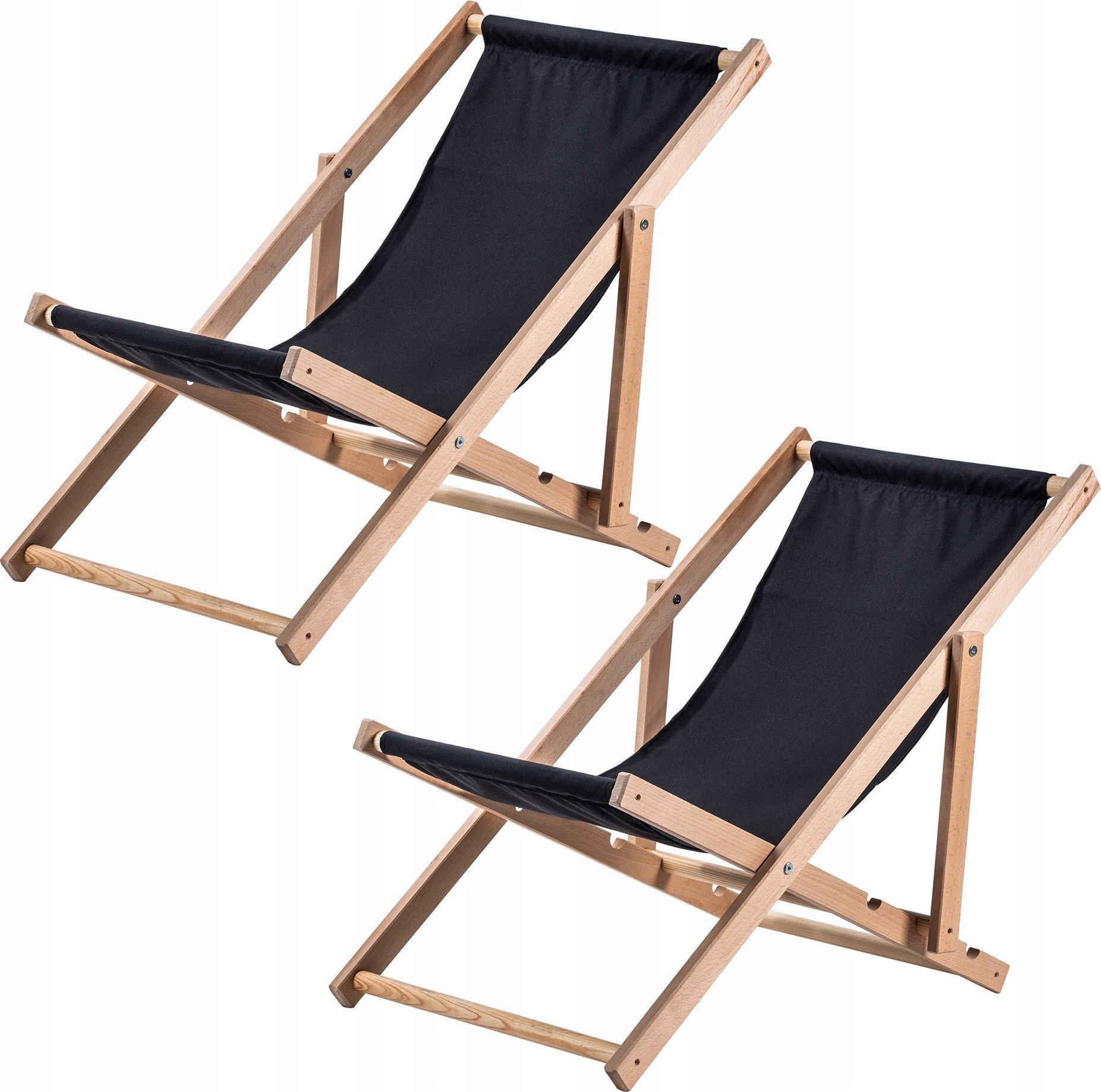 Kadax KADAX Leżak Drewniany Plażowy Składany Leżaki 2szt