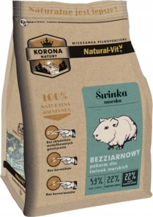 Natural-Vit NATURAL - VIT - Korona Natury mieszanka dla świnki morskiej 1,6kg