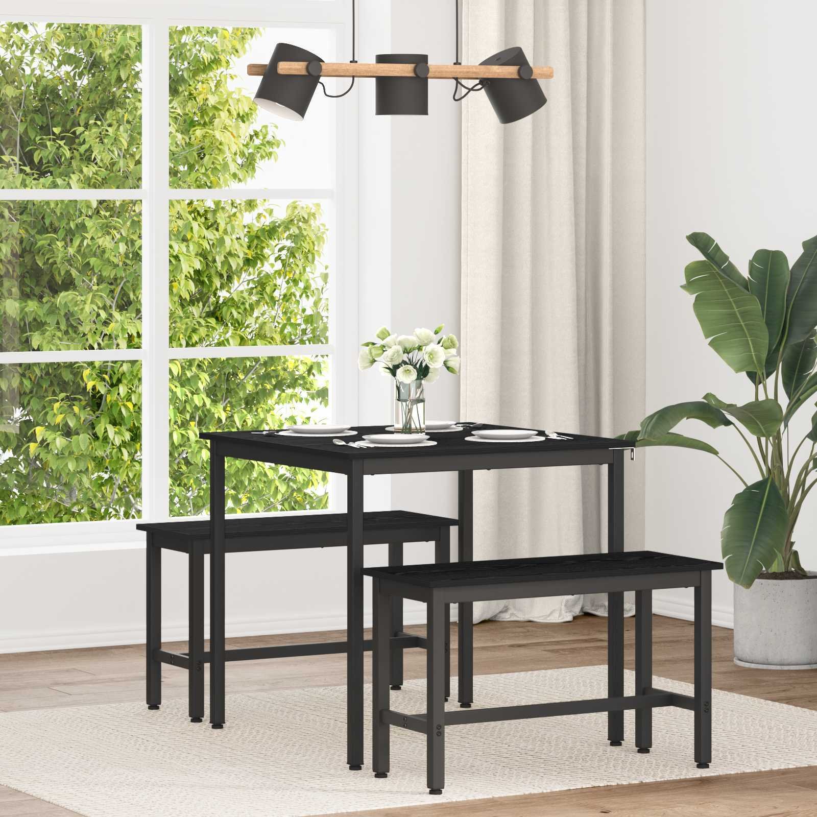 vidaXL Stoły do jadalni METAL