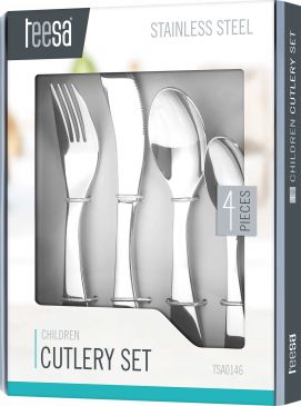 Teesa Zestaw sztućców stołowych dla dzieci 4 elementy