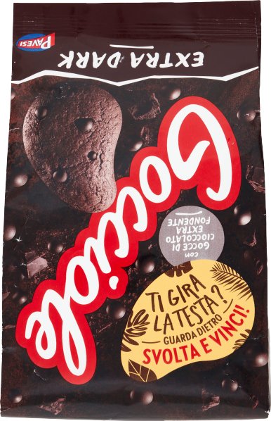 Pavesi Ciastka z gorzka czekoladą Gocciole Extra Dark 400g -
