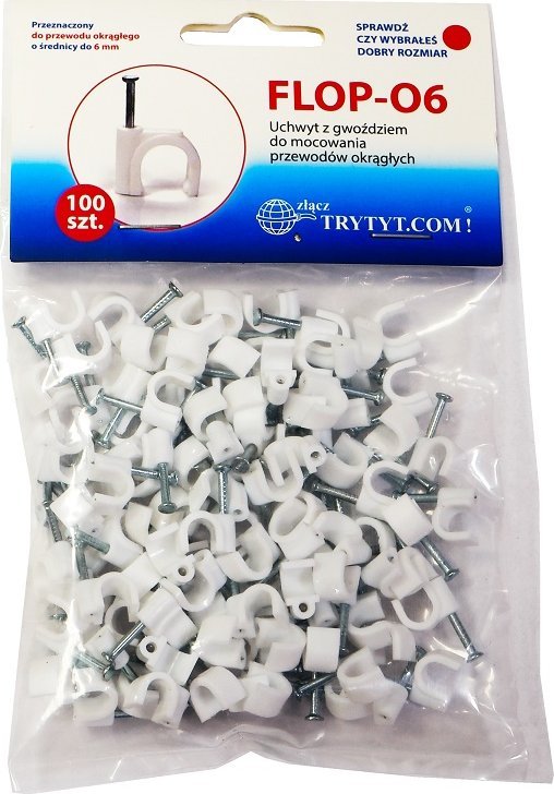 Baks Uchwyt FLOP 06 100 szt.op 6x8,1 TRYTYT
