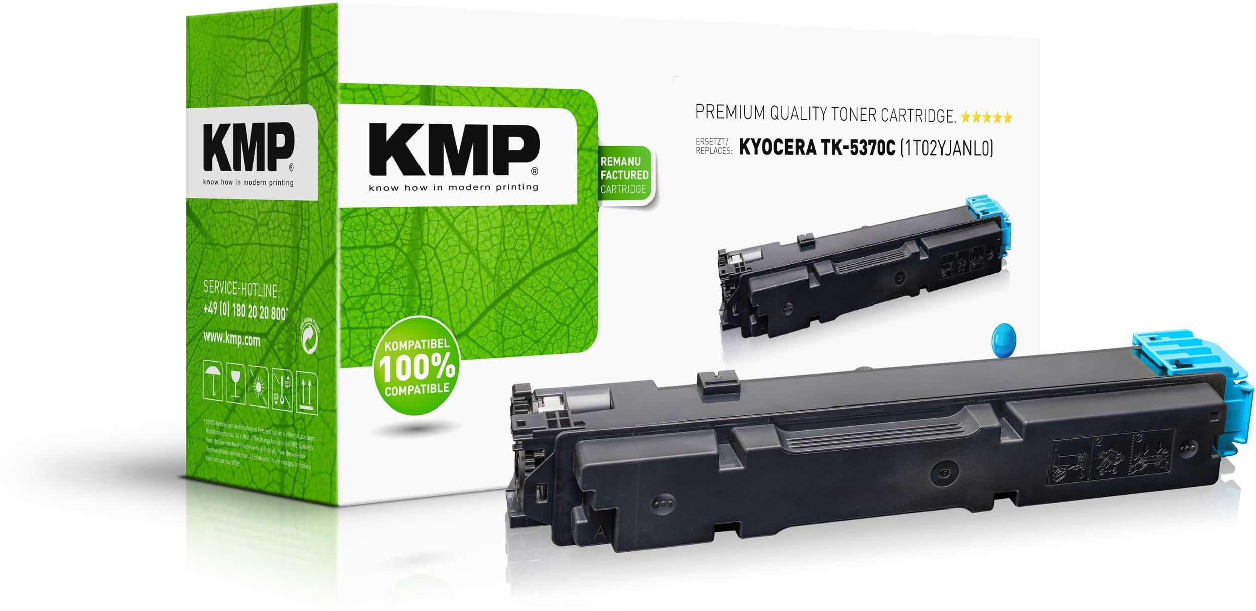 Toner KMP Toner Kyocera TK-5370C PA3500/MA3500 seria cyan 5000 S. remanufactured