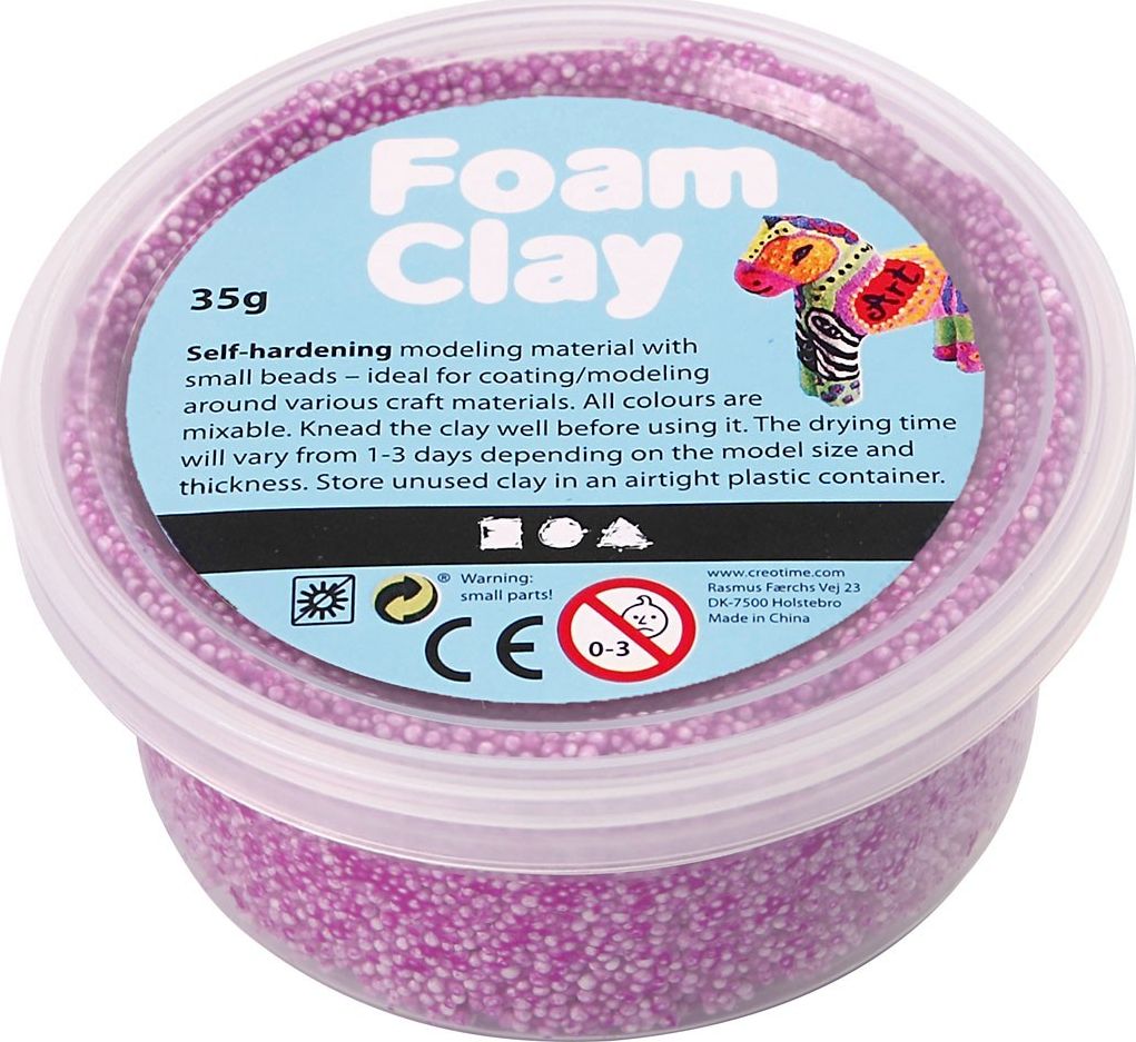 Creativ Company Masa Foam Clay Neonowo Fioletowa 35 g