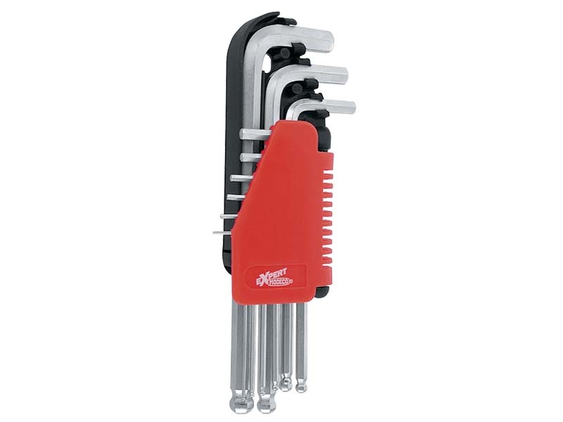 Modeco Zestaw kluczy imbusowych hex typ L 1,5-10mm z kulką 9szt. (MN-54-119)