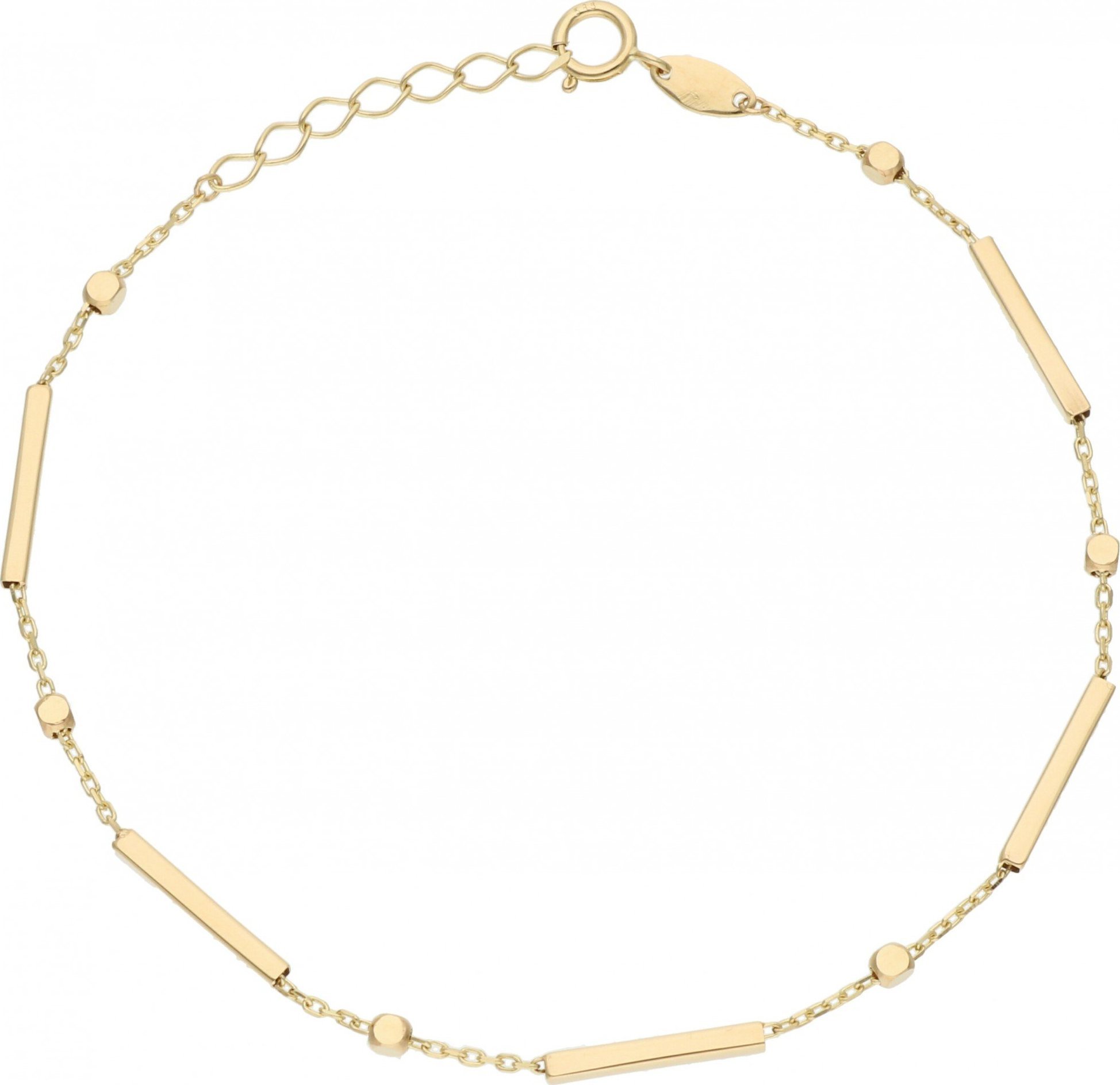 Rosanto Złota bransoleta z kostkami 19cm 585 14k