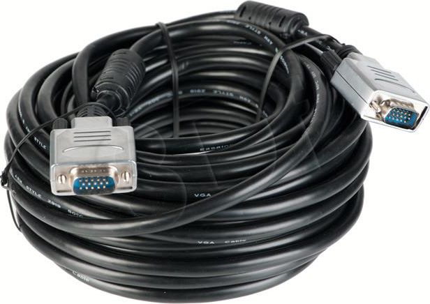 Kabel Equip D-Sub (VGA) - D-Sub (VGA) 15m czarny (118865)