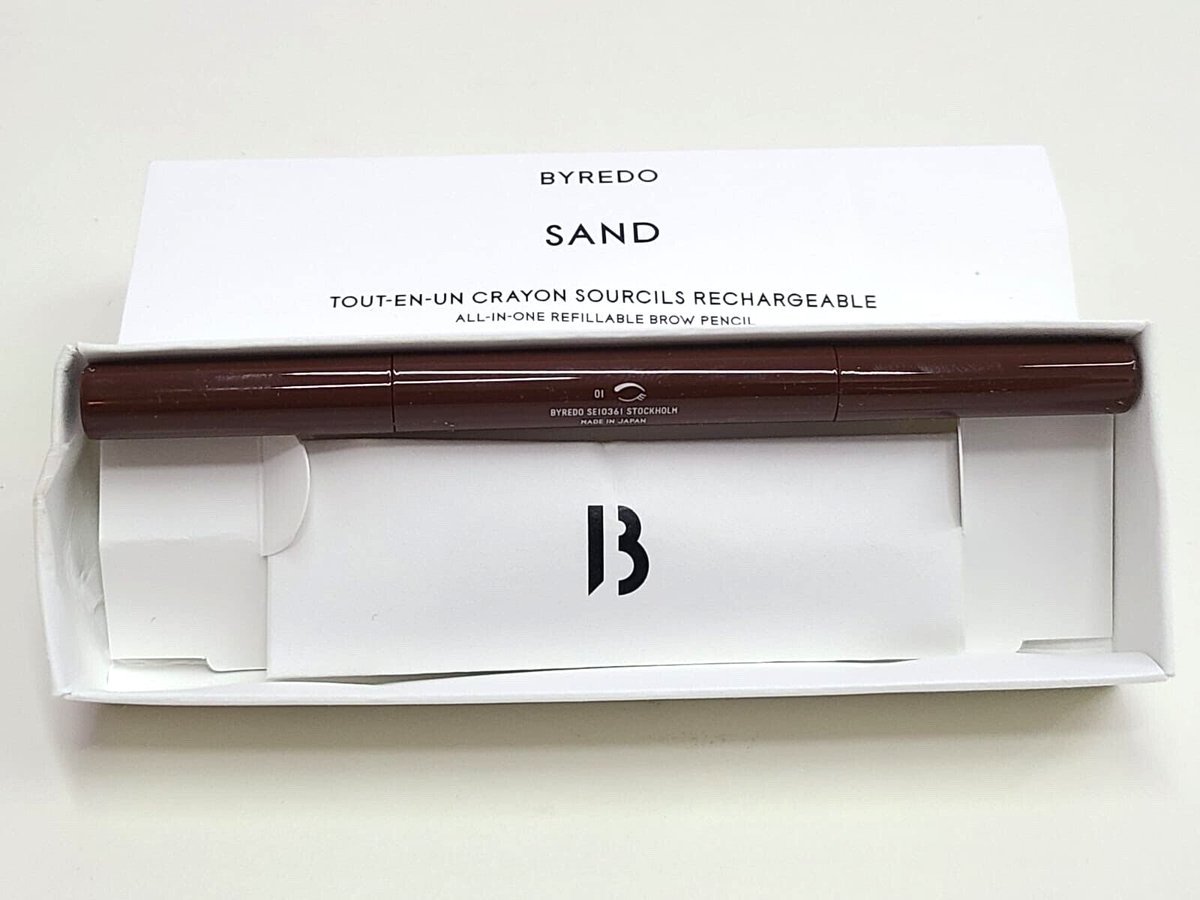 Byredo, All-In-One, Waterproof, Pencil, Eyebrow Cream Pencil & Brush 2-In-1, 01, Sand, 0.5 g For Women