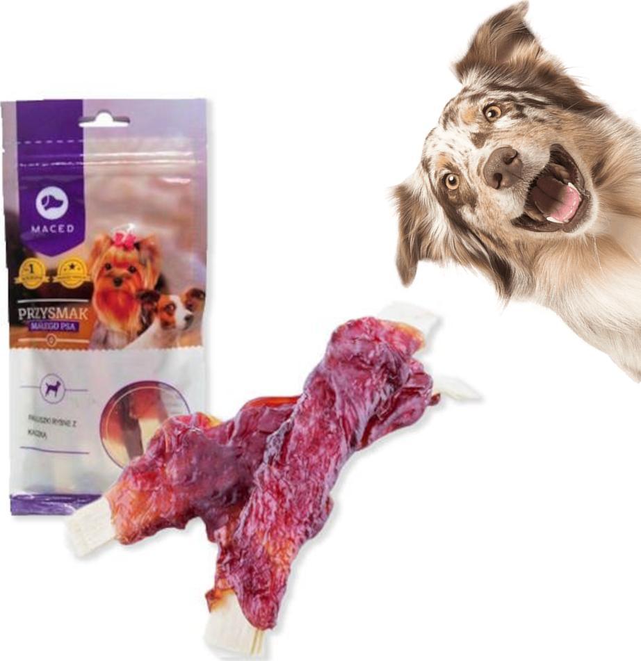 Maced Przysmak Dla Psów Malych Ras MACED PALUSZKI RYBNE Z KACZKĄ 60g