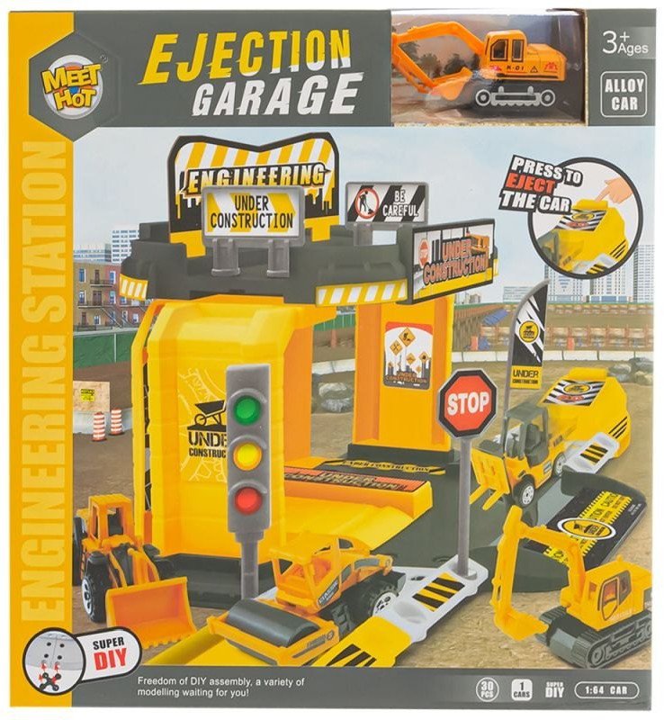 ZESTAW POJAZDÓW BUDOWLANYCH ZNAKI KOPARKA 30 EL.