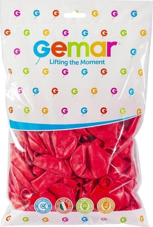 Balony pastelowe czerwone 100szt