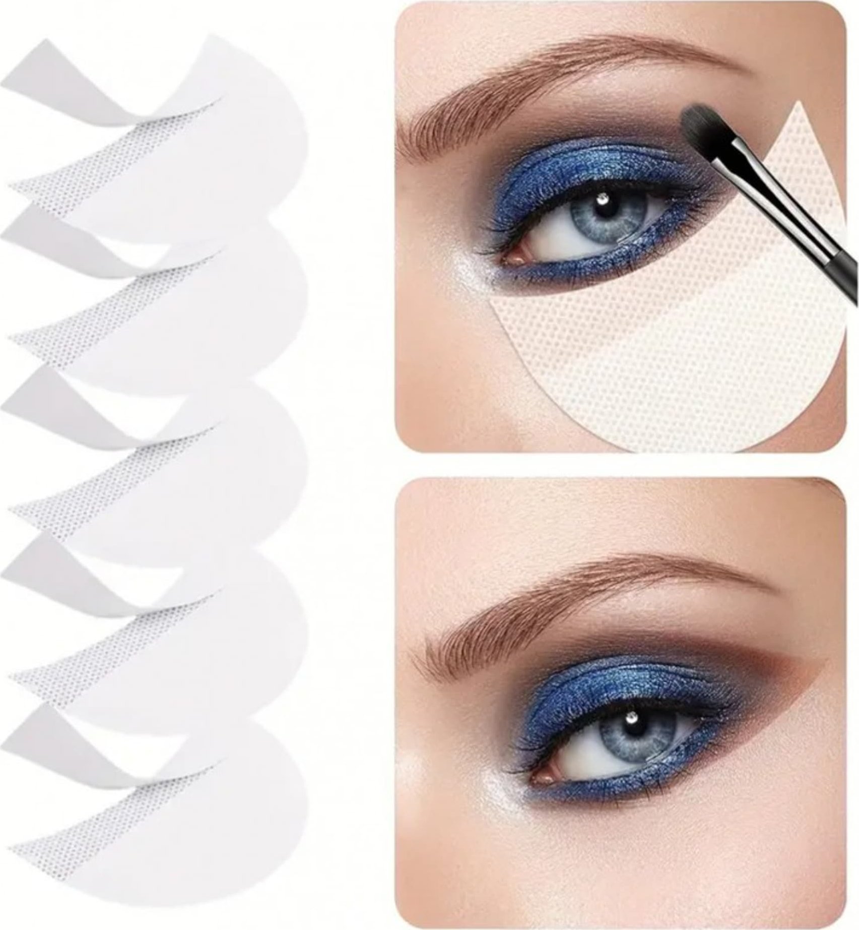 eCarla Jednorazowe płatki pod oczy do makijażu 5x6,8 cm 10 szt AK02