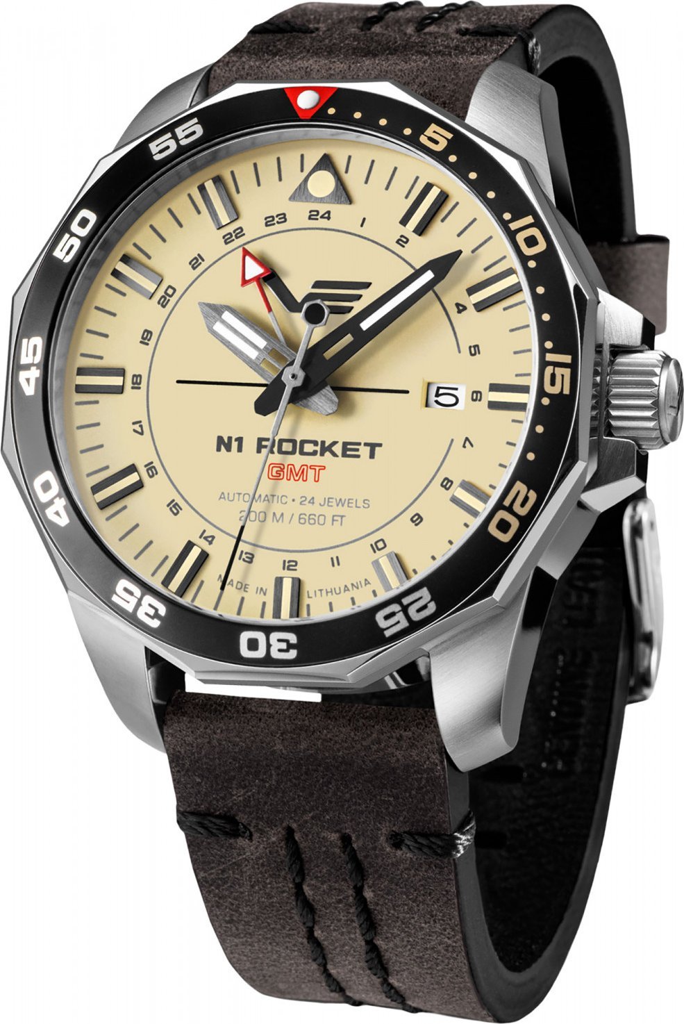 Zegarek Vostok Europe Zegarek męski Vostok Europe NH34-225A713 brązowy
