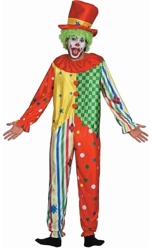 GoDan Zestaw dla dorosłych kolorowy Klaun rozm. 56