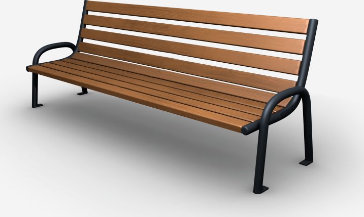 Baster Ławka stalowa ogrodowa, parkowa na taras id.02003