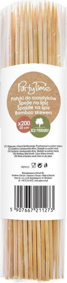 Arpex Patyczki do szaszłyków 25cm 200szt