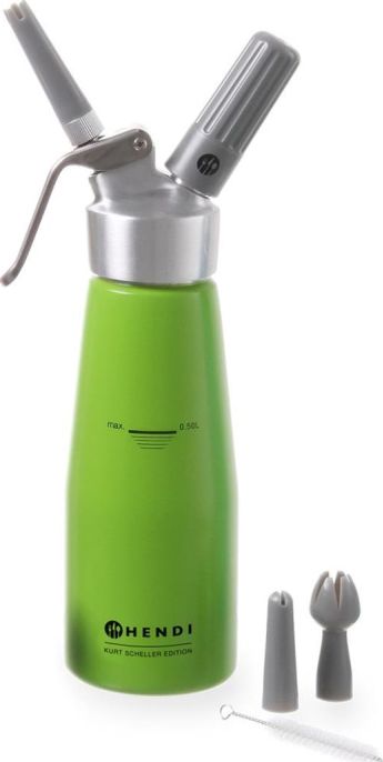 Hendi Syfon do bitej śmietany Kurt Scheller Zielony 0,5 L - Hendi 975879 Syfon do bitej śmietany Kurt Scheller Zielony 0,5 L - Hendi 975879
