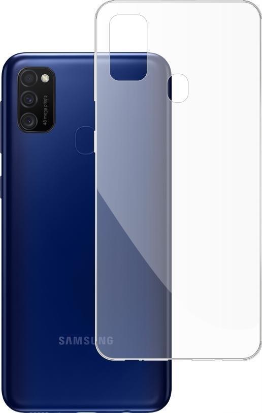 etumi Etui Do Samsung Galaxy M21 Gumowe Slim Clear View Pokrowiec Ochronny / Futerał Obudowa / Ochrona Clear Cover Bezbarwne Slim Case0014