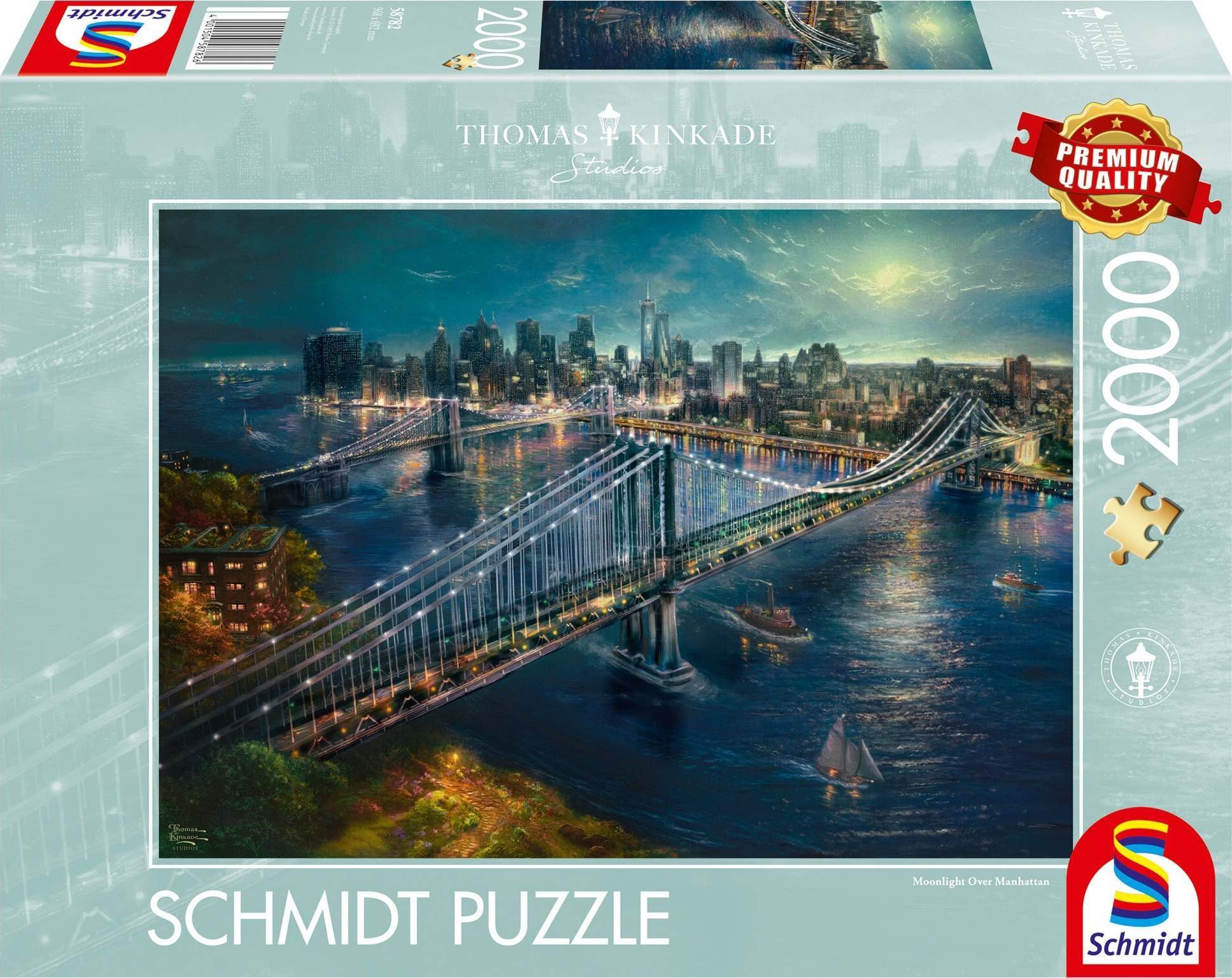 Schmidt Spiele Puzzle PQ 2000 THOMAS KINKADE ¦wiatło księżyca G3