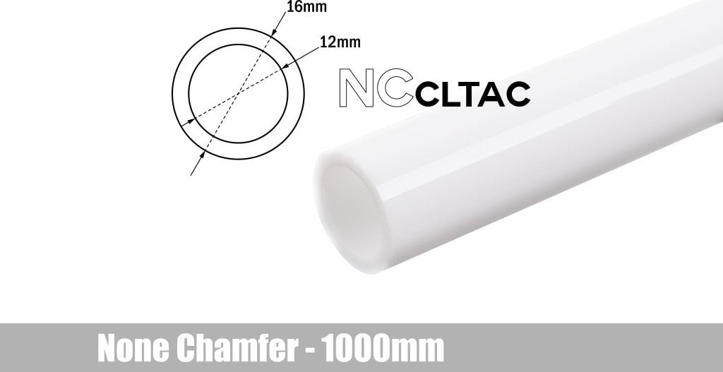 BitsPower Bitspower Crystal Link Tube 16/12mm - 1000mm, weiß