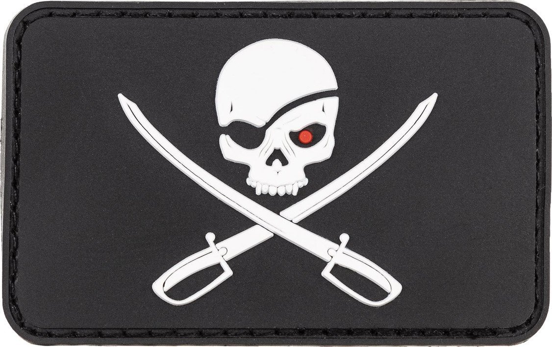 MFH Naszywka z rzepem ,,CZASZKA Z MIECZAMI'' 8 x 5 cm