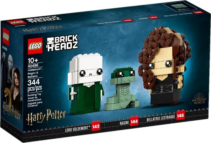 LEGO BrickHeadz Voldemort™, Nagini i Bellatrix (40496)