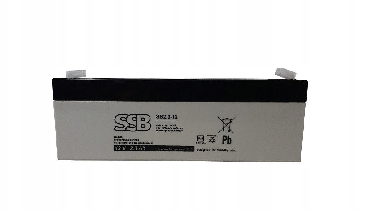 SSB Akumuliatorius (AGM) SB (2.3Ah, 12V, F1, VRLA)