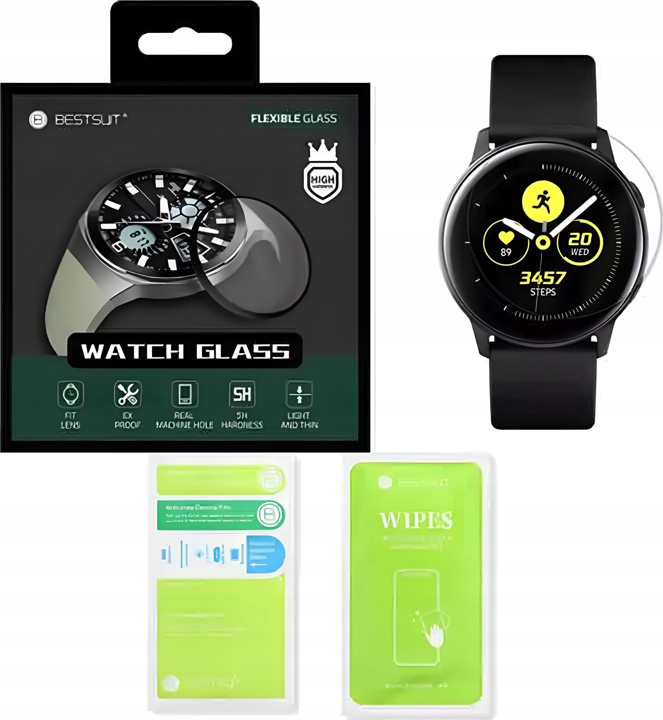 Hello Case SZKŁO HYBRYDOWE HARTOWANE DO SAMSUNG GALAXY WATCH Active2 40mm SZKIEŁKO