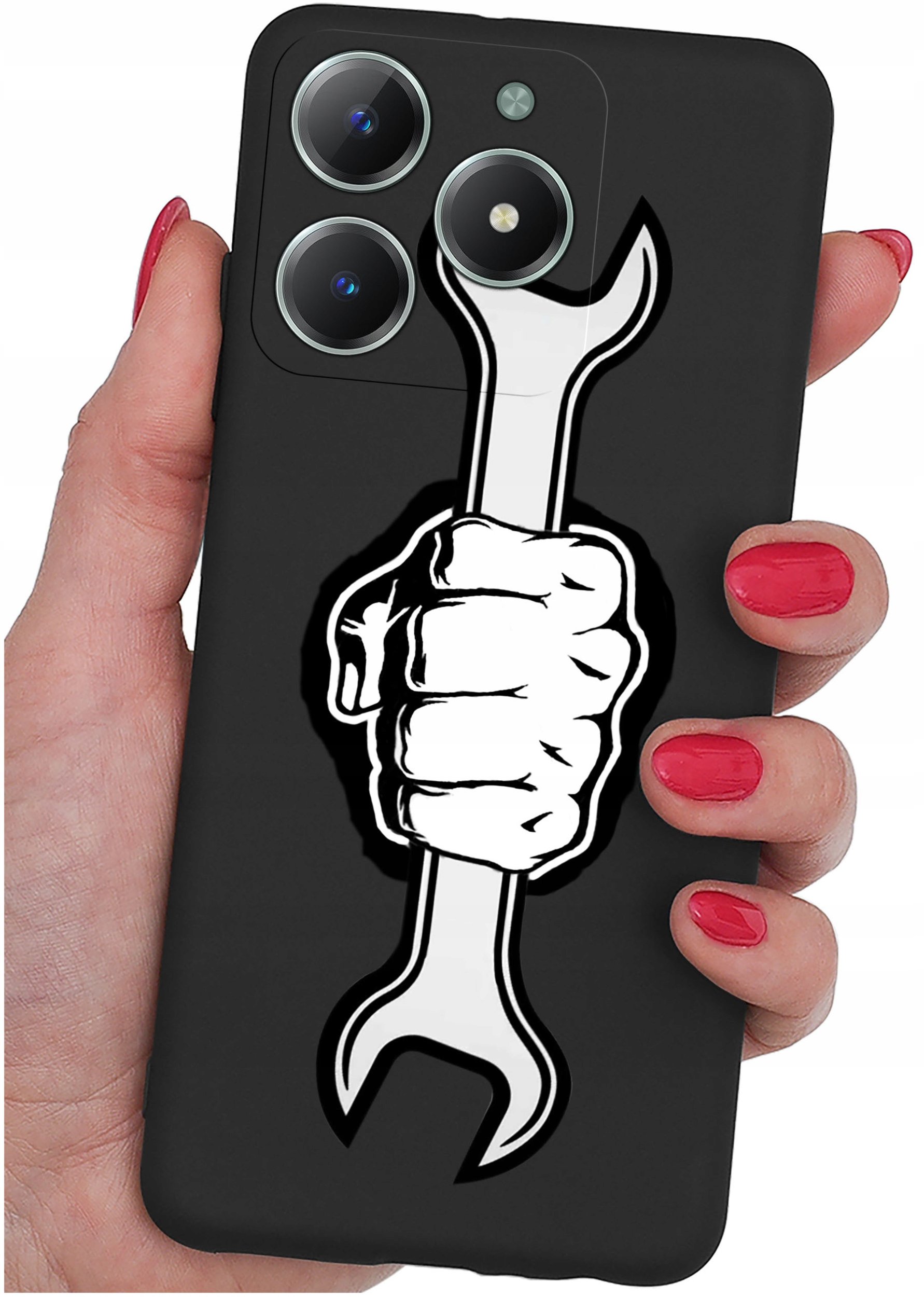 Etui do Realme C61 | C63 WZORY |SILIKONOWE MATT CASE + SZKŁO 9H