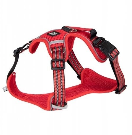 Barry King Szelki dla psa czerwone z siatki XL ob.szyi 59-84cm/ob.klatki 73-100cm