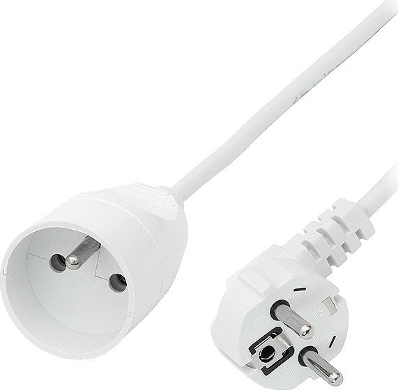 Blow 9817# Przedłużacz sieciowy ps-171 1-gniazdo z uziemieniem 5m biały 3x1mm