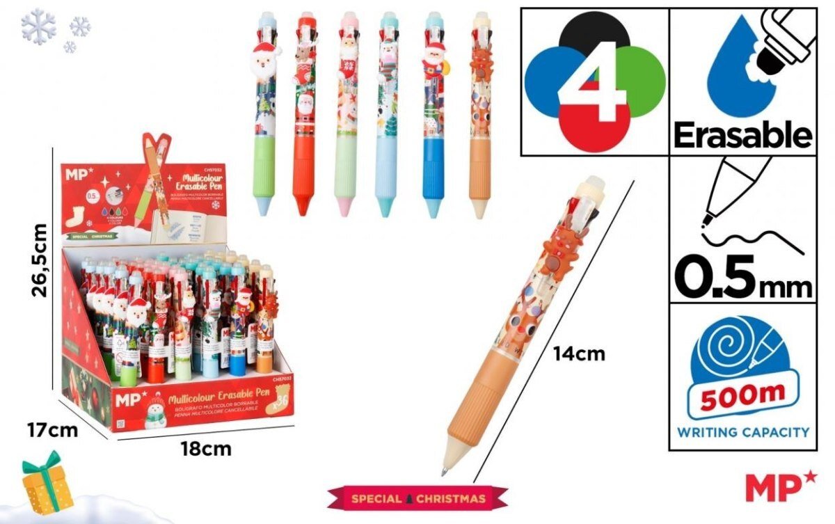 Długopis 4-kolorowy świąteczny (36szt)