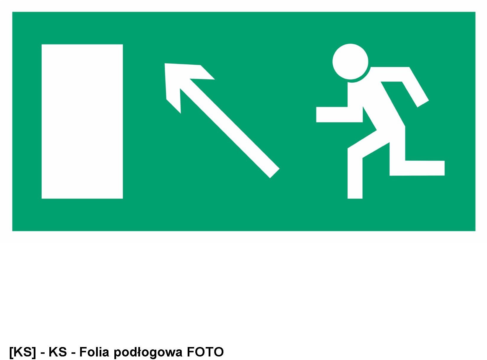 AC016 - Wyjście ewakuacyjne w lewo w górę 800x400