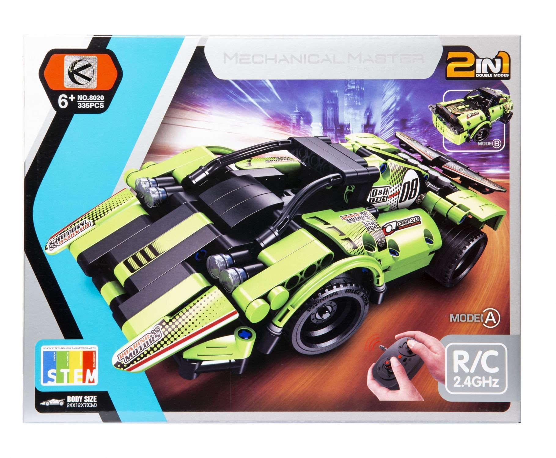 Klocki konstrukcyjne auto 2w1 sterowane