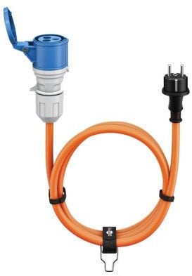 Kabel adaptera CEE, wtyczka ze stykiem ochronnym do gniazda CEE - Długość kabla 1.5 m