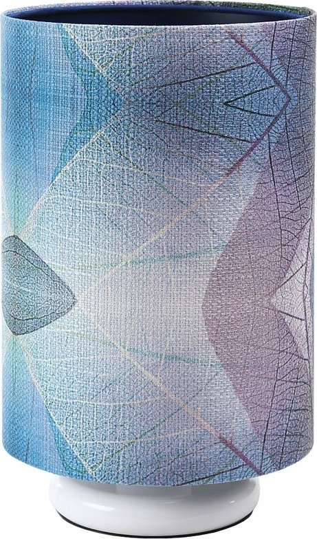 Lampa stołowa Lumes Biała nowoczesna lampka nocna tuba - S391-Kerva