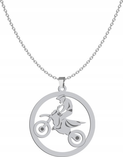 Radziszewska Jewellery Srebrny Naszyjnik Motocross GRAWER GRATIS