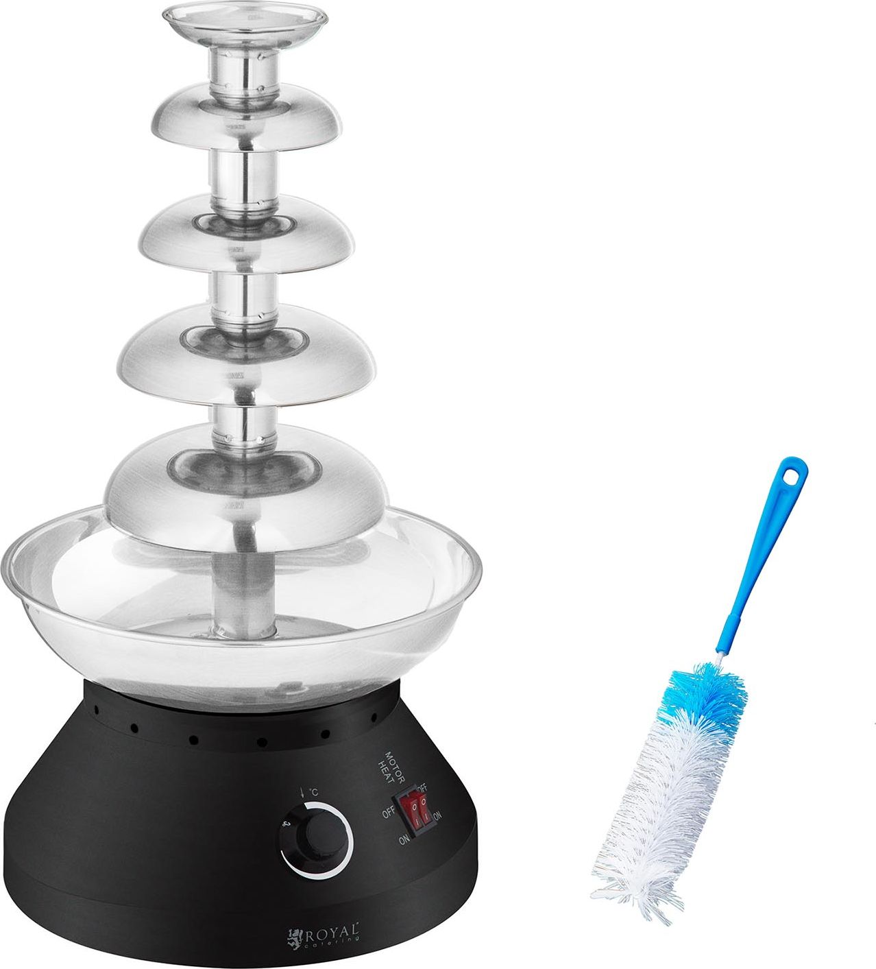 Royal Catering Piętrowa fontanna czekoladowa do czekolady 5 pięter 4 kg