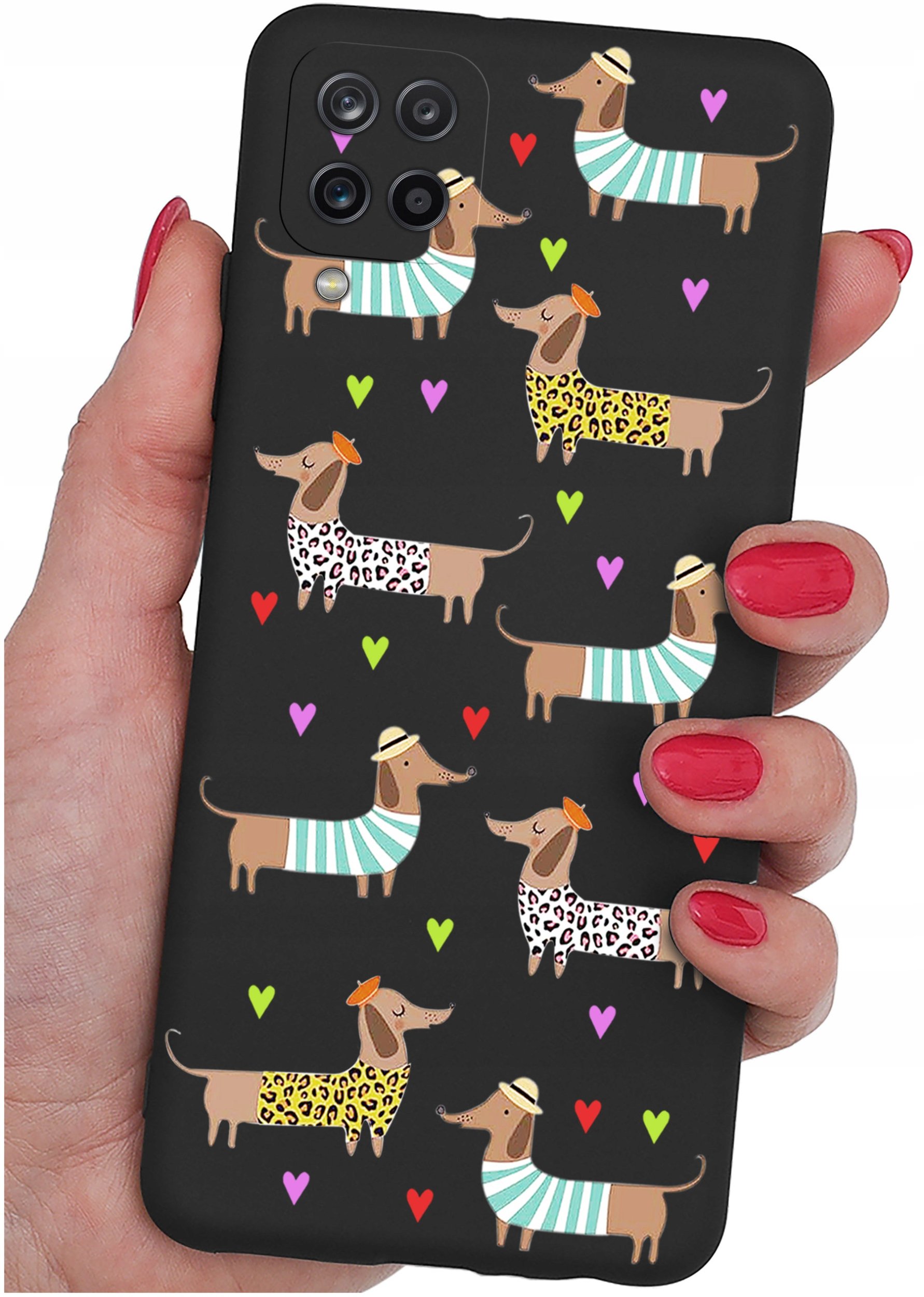 Etui do Samsung Galaxy A12|M12 WZORY |SILIKONOWE MATT CASE + SZKŁO 9H