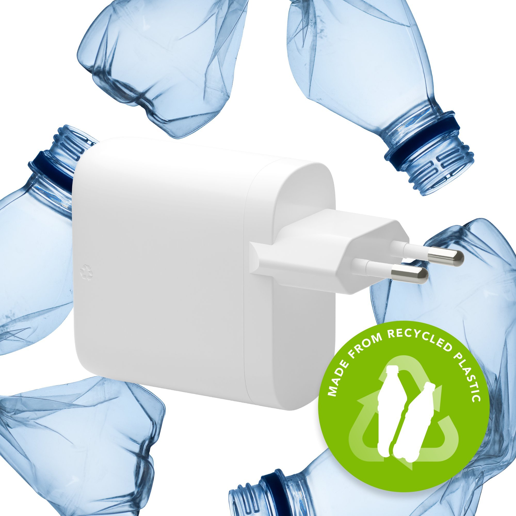 dbramante1928 re-charge - EU Wall Charger- USB-C 65W+USB-A 18W-W, Indoor, AC, White