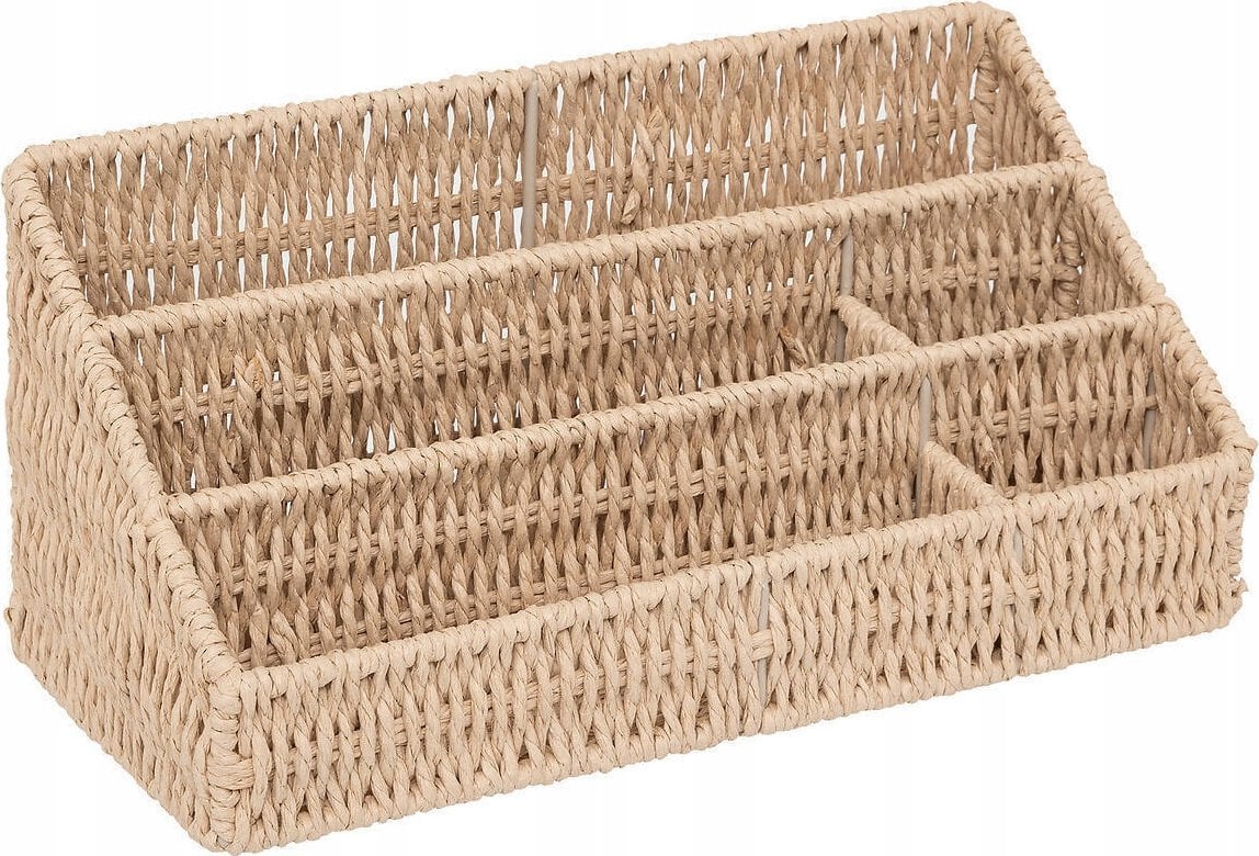 Zeller Organizer na biurko z plecionki KORD, 33 x 14,5 x 15,3 cm