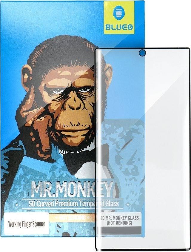 Blueo Szkło Hartowane 5D Mr. Monkey Glass - do Samsung Galaxy S22 czarny (Strong Lite)