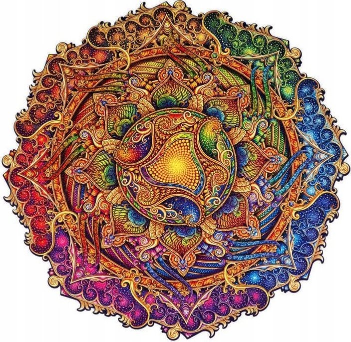 Puzzle Drewniane Mandala Niewyczerpana Obfitość
